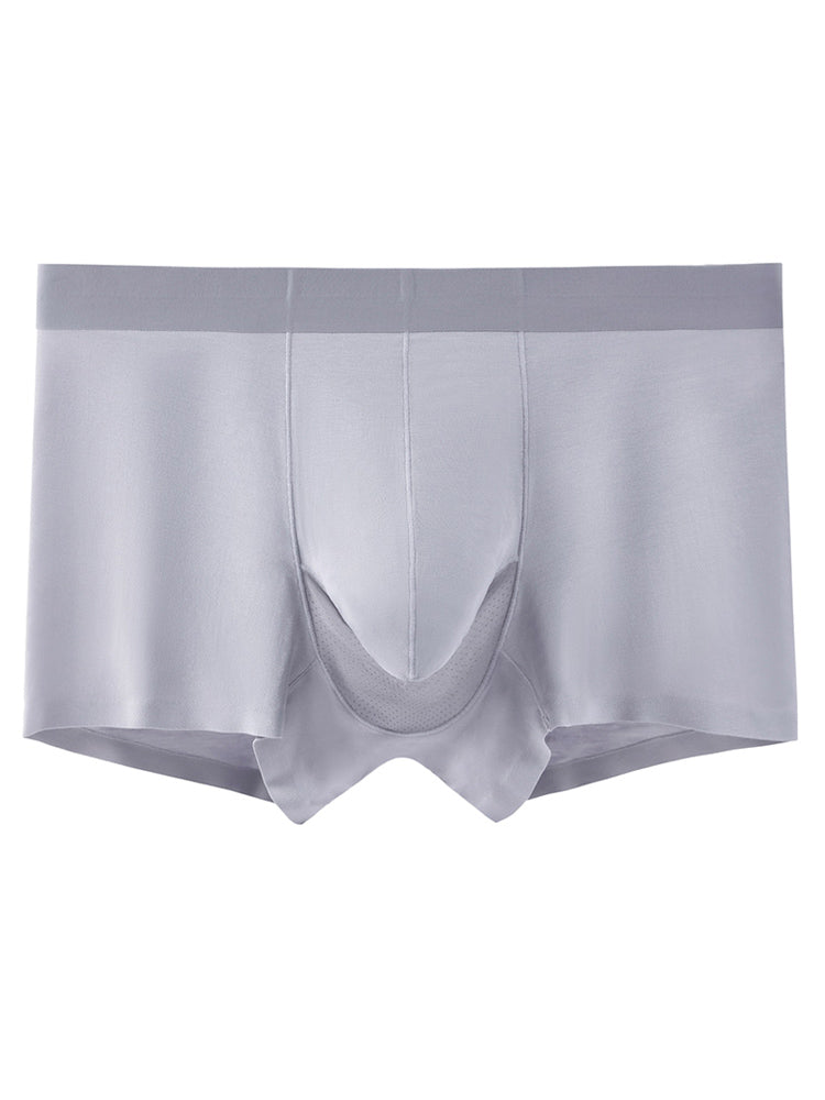 3 Pack Men's Separation Design Seamless Antibacterial Breathable Trunks