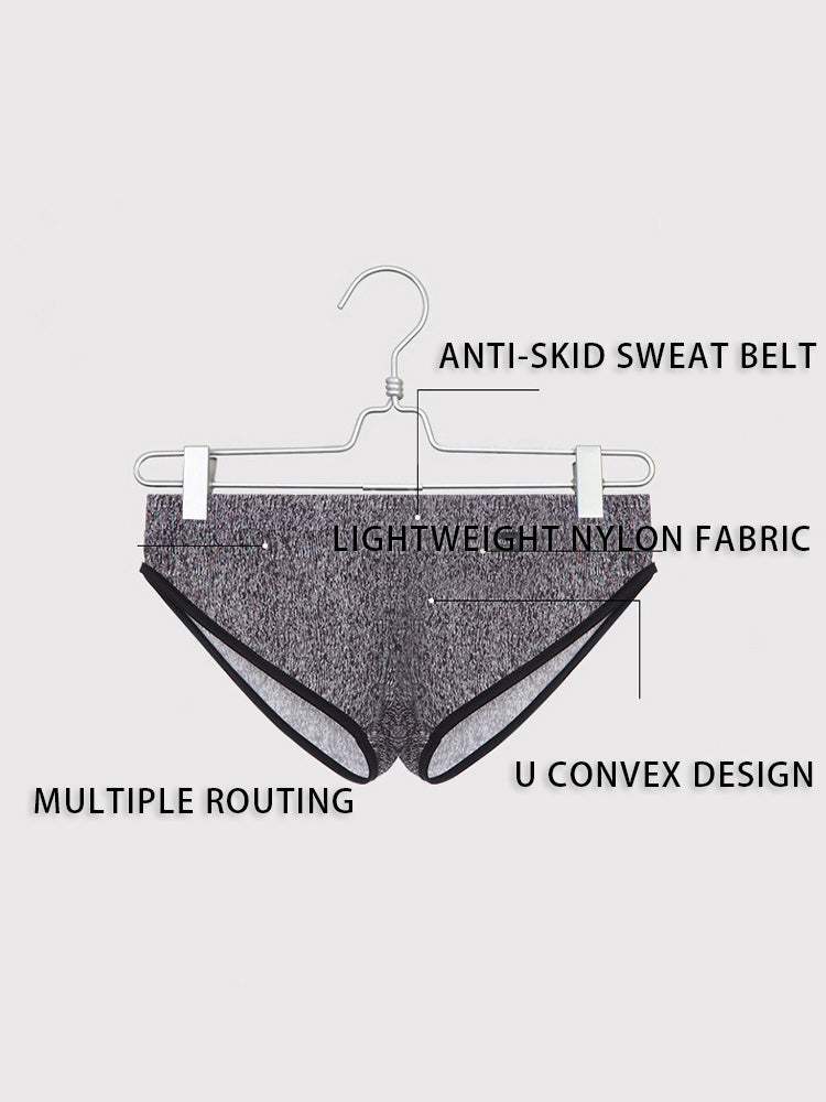 3 Pack Men's Nylon Sexy Low-Rise High-Elastic Briefs