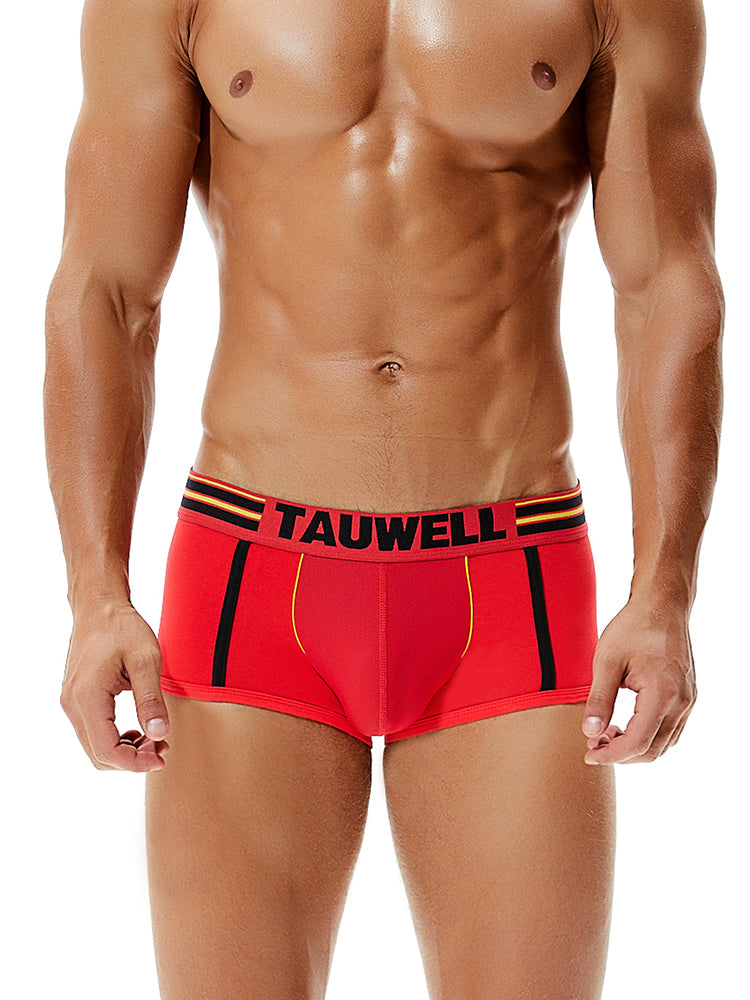 2 Pack Men's Low-Rise Cotton Breathable Trunks Suitable for Sports