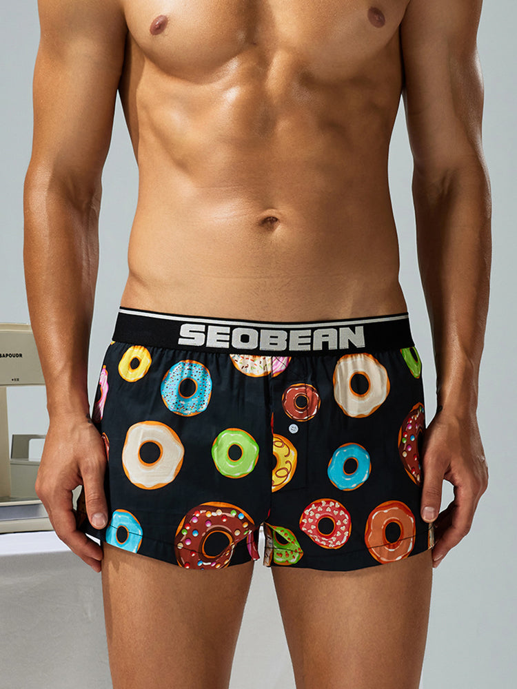 Men's Breathable Loose Fit Homewear Lounge Boxer