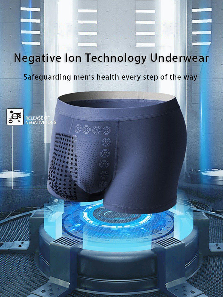 4 Pack Men's Mid-Rise Cotton Antibacterial Breathable Trunks