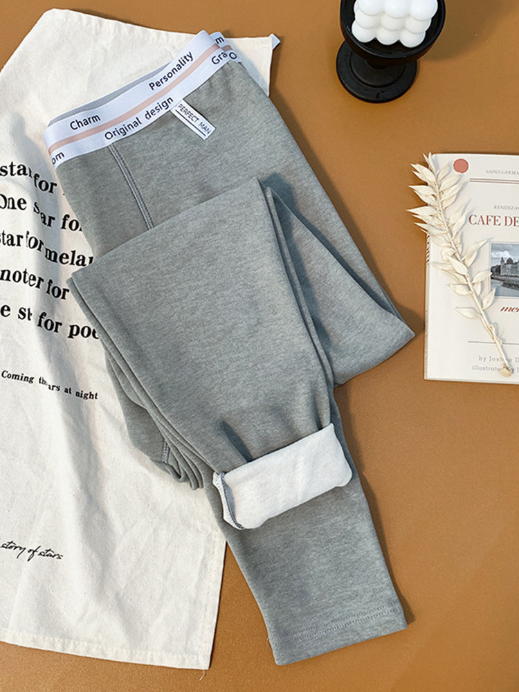 Men's Thermal Pants with Fleece Lining, Thickened Sports Base Layer Pants