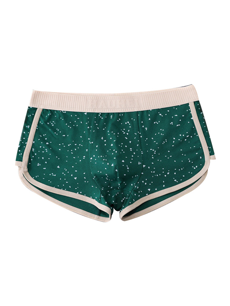 4-pack Men's Starry Sky Pure Cotton Personality Trendy Youth Boxer Briefs