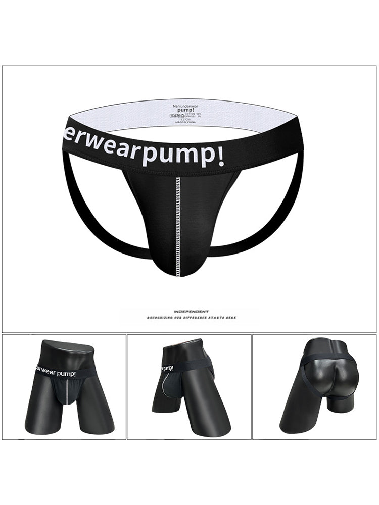 2 Pack Men's Trendy Breathable Sexy Cotton Jockstrap