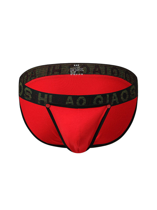 3 Pack Men's Large Pouch Button Waistband Briefs