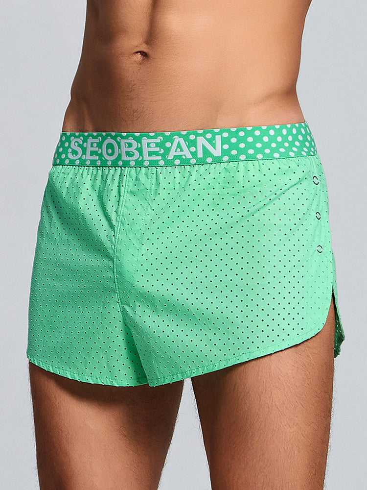 Men's Cotton Butt Lifter Boxers with Breathable Tummy Control