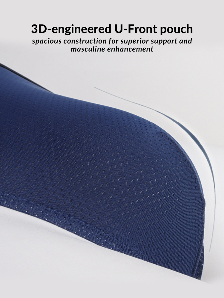 4 Pack Men's Low-Rise Stretchy U-Pouch Thongs