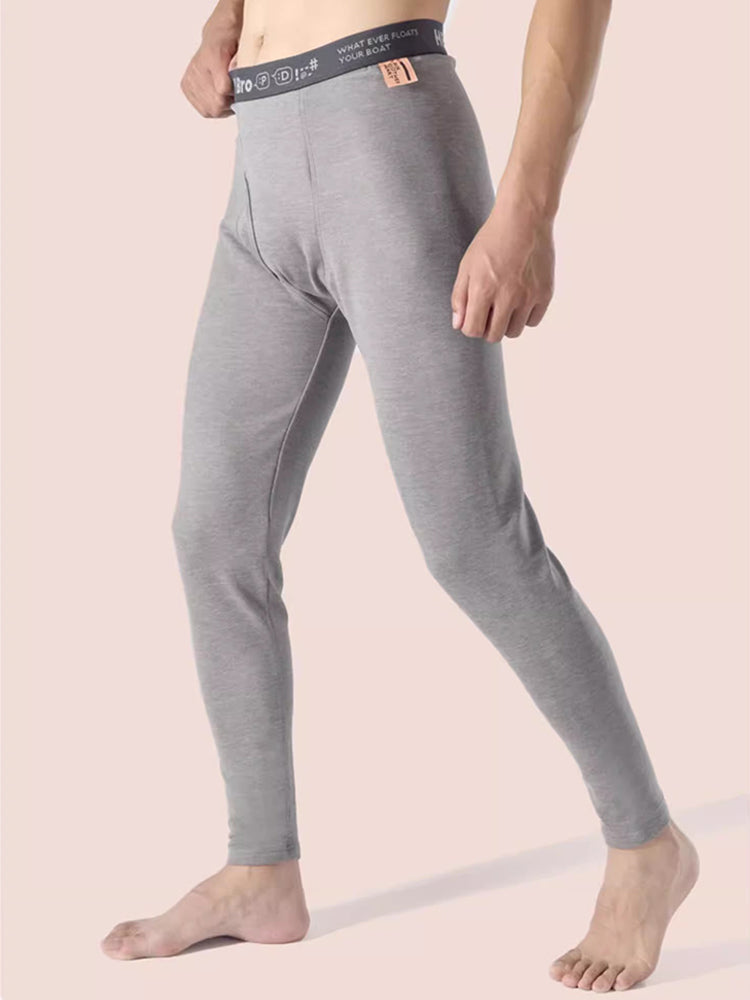 Men's Thermal Pants with Fleece Lining, Thickened Sports Base Layer Pants