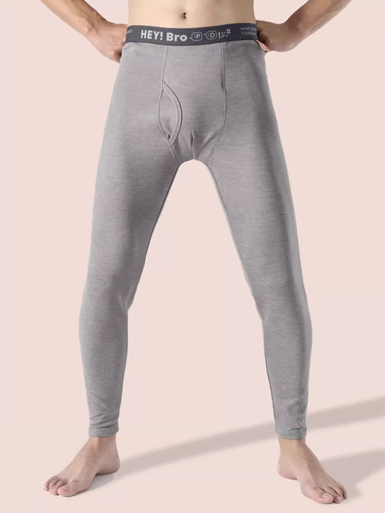 Men's Thermal Pants with Fleece Lining, Thickened Sports Base Layer Pants