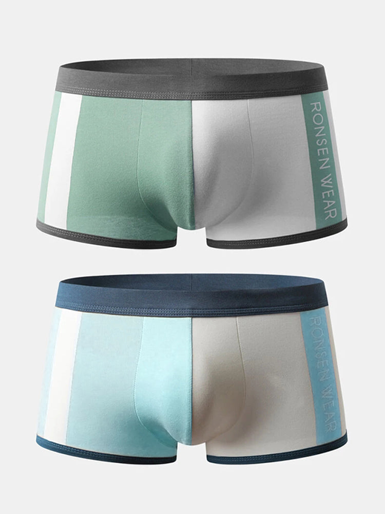 2 Pack Contrast Color Sports Style Men's Underwear