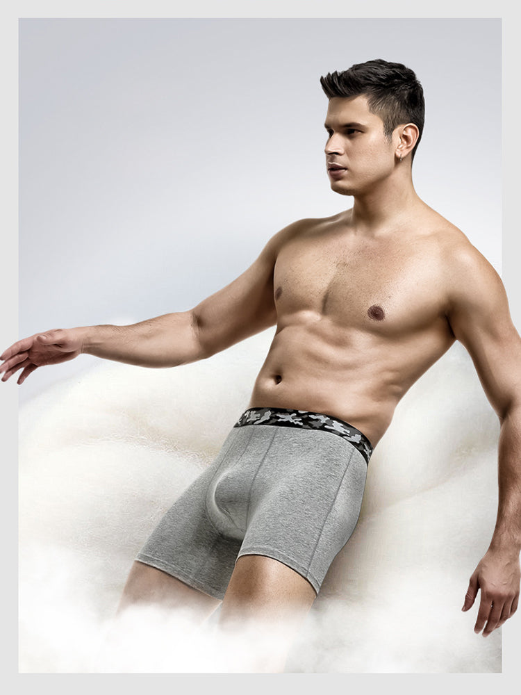 2 Pack Men's U Convex Large Support Pouch Boxers Briefs