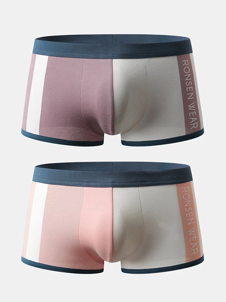 2 Pack Contrast Color Sports Style Men's Underwear