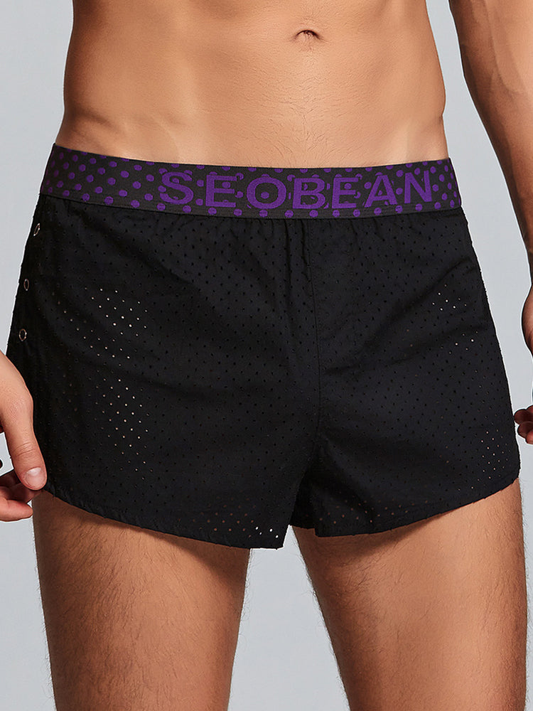 Men's Cotton Butt Lifter Boxers with Breathable Tummy Control