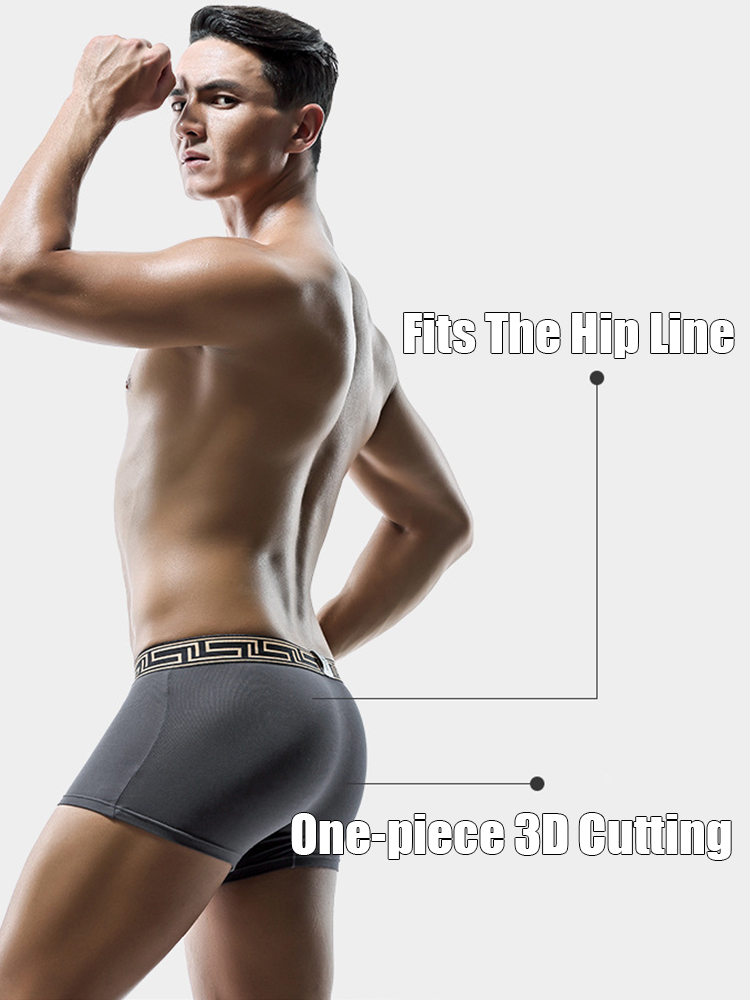 4 Pack Men's Athletic Mesh Pouch Trunks