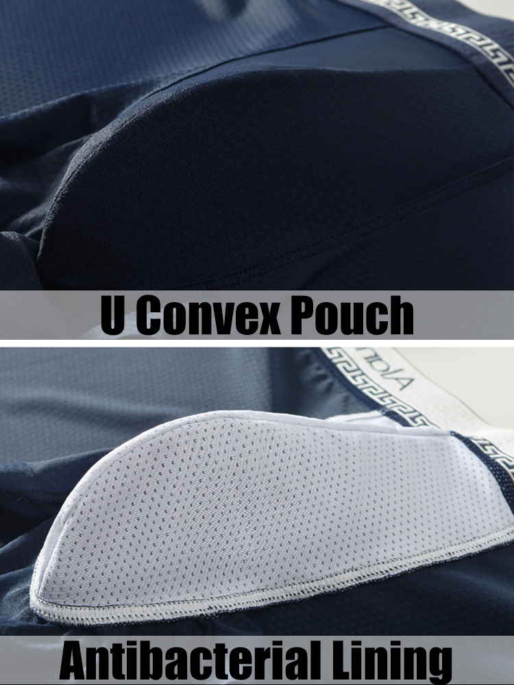 3 Pack Men's Seamless Breathable U Pouch Trunks