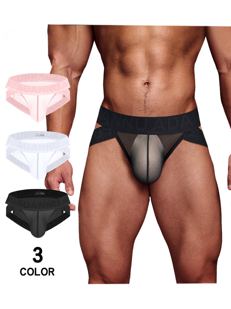 Men's Sheer Double Strap Sexy Bikini