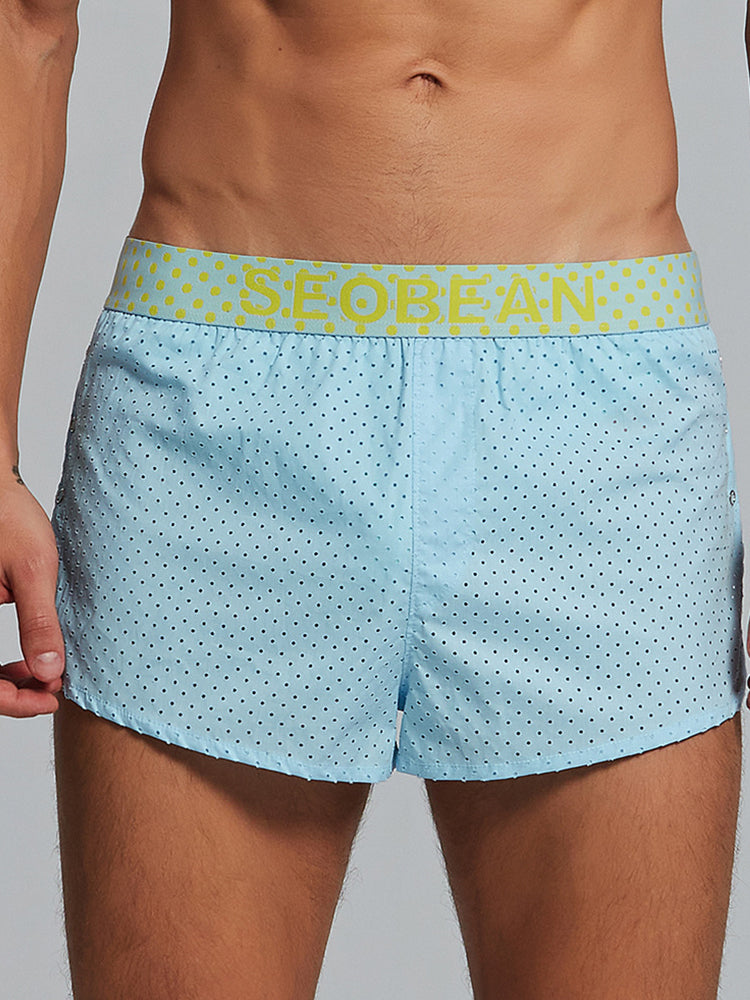 Men's Cotton Butt Lifter Boxers with Breathable Tummy Control