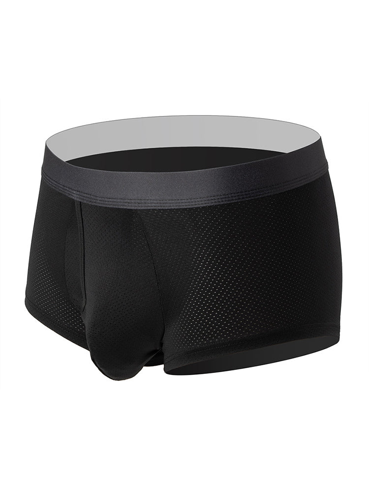 Men's 3 Pack Fly Big Pouch Breathable Trunks