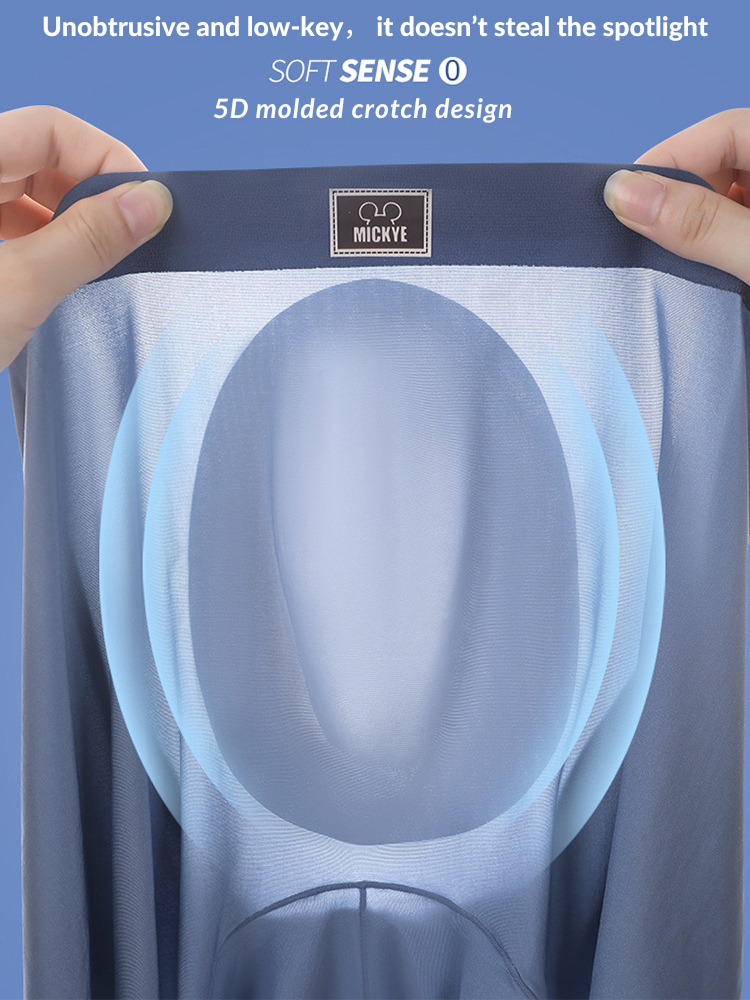 4 Pack Men's Seamless Antibacterial Boxers Briefs