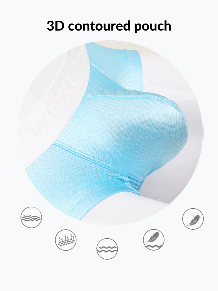 2 Pack Men's Contoured Pouch Sexy Trunks