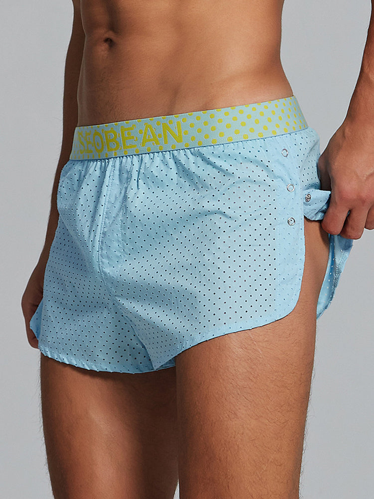 Men's Cotton Butt Lifter Boxers with Breathable Tummy Control