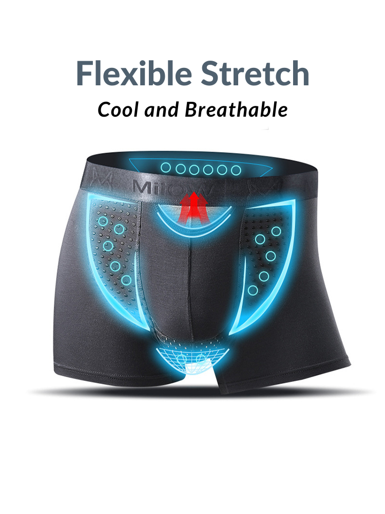 2 Pack Men's Bullet Separation Large Pouch Trunks