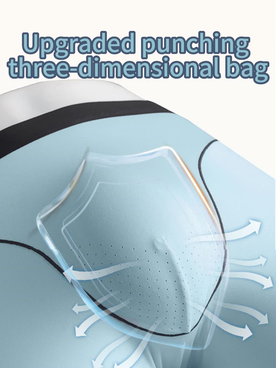 2 Pack Men's Sports Anti-Chafing Ice Silk Quick-Dry Boxers Briefs & Midway Briefs