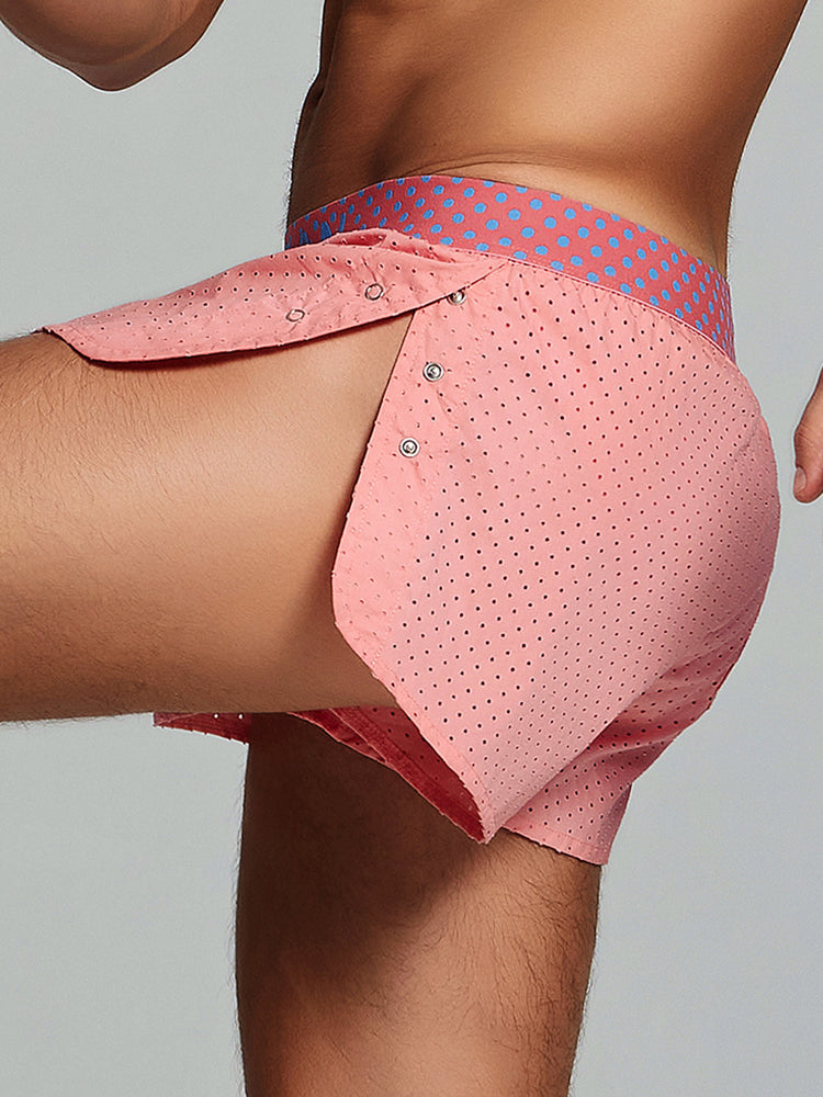 Men's Cotton Butt Lifter Boxers with Breathable Tummy Control