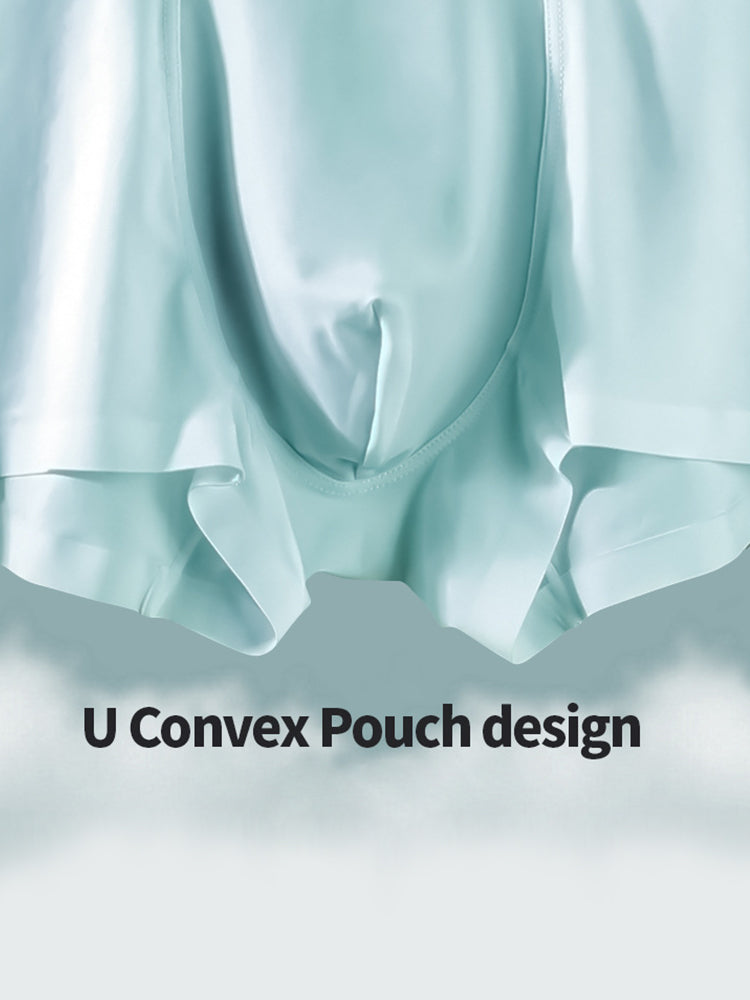 3 Pack Ice Silk Seamless Ultra-thin Men's Trunks