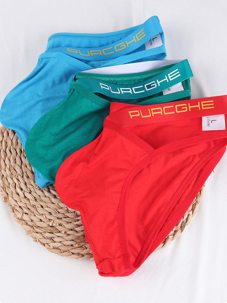 3 Pack Men's Low-Rise Sexy Hollow-Out Bikinis