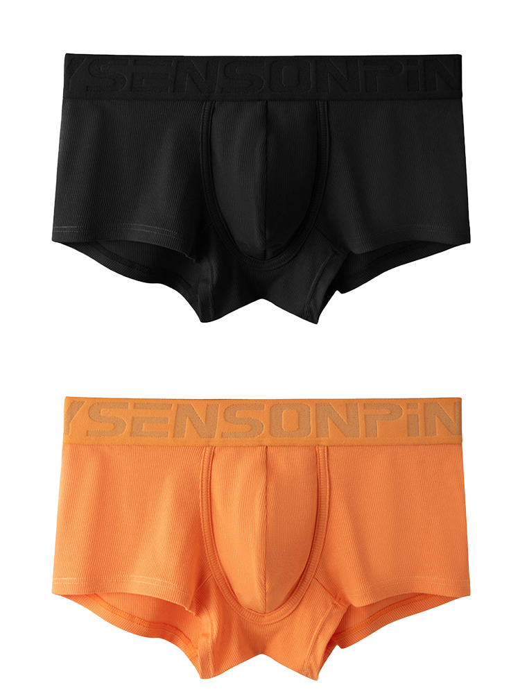 2 Pack Men's Breathable U Pouch Modal Trunks