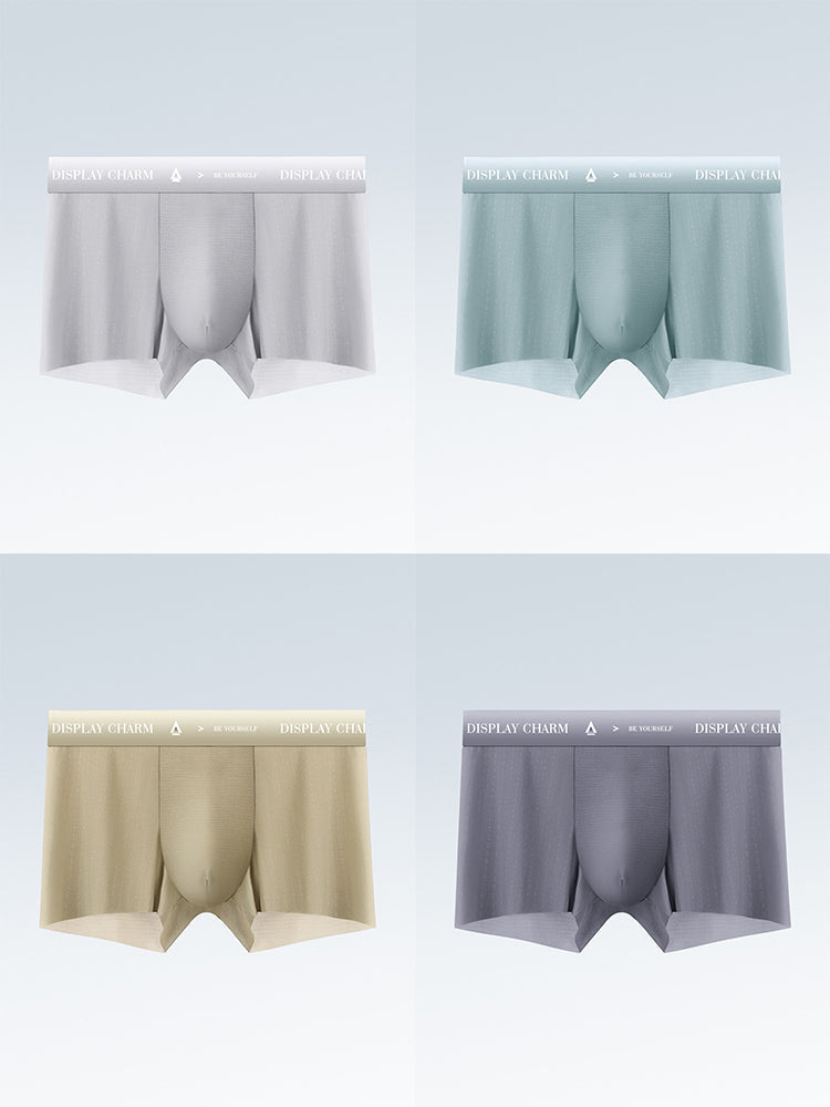 4 Pack Men's Air Pouch Mesh Trunks