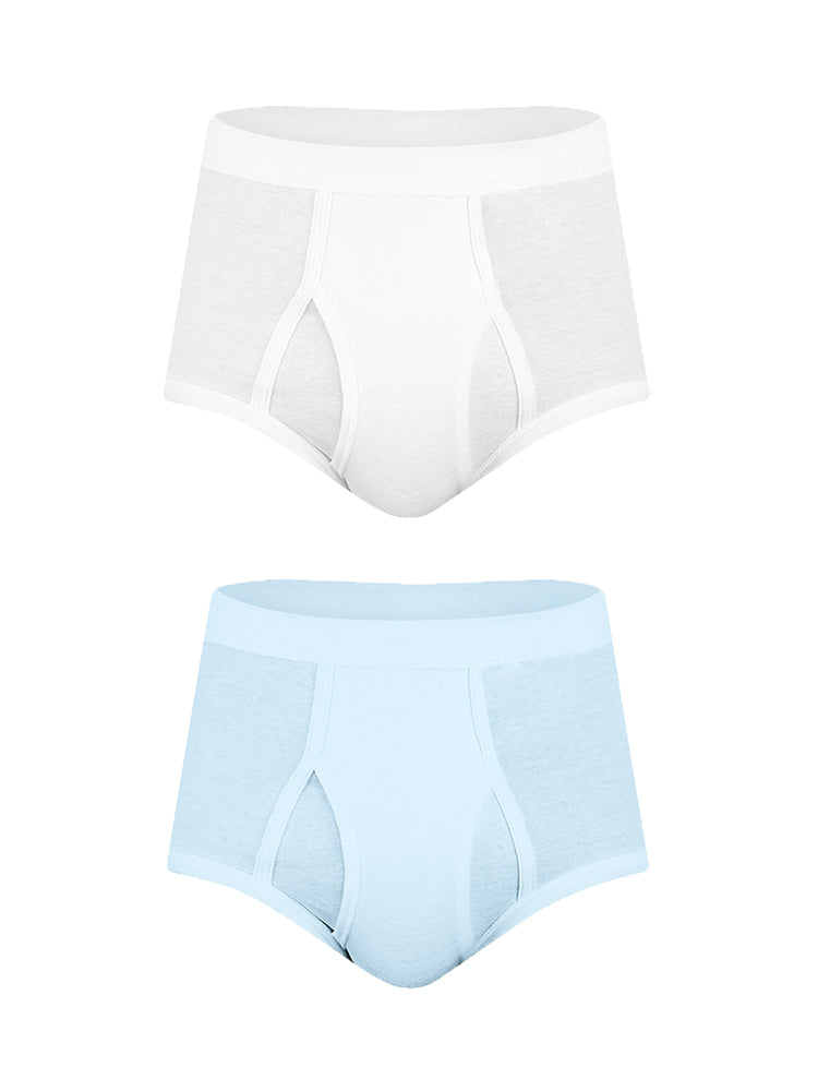 2 Pack Cool Cotton Underwear With Fly