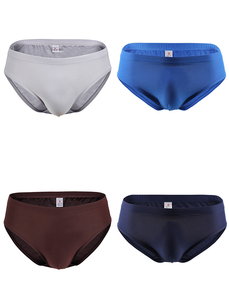 4 Pack Men's Stretch Classics Hip Briefs
