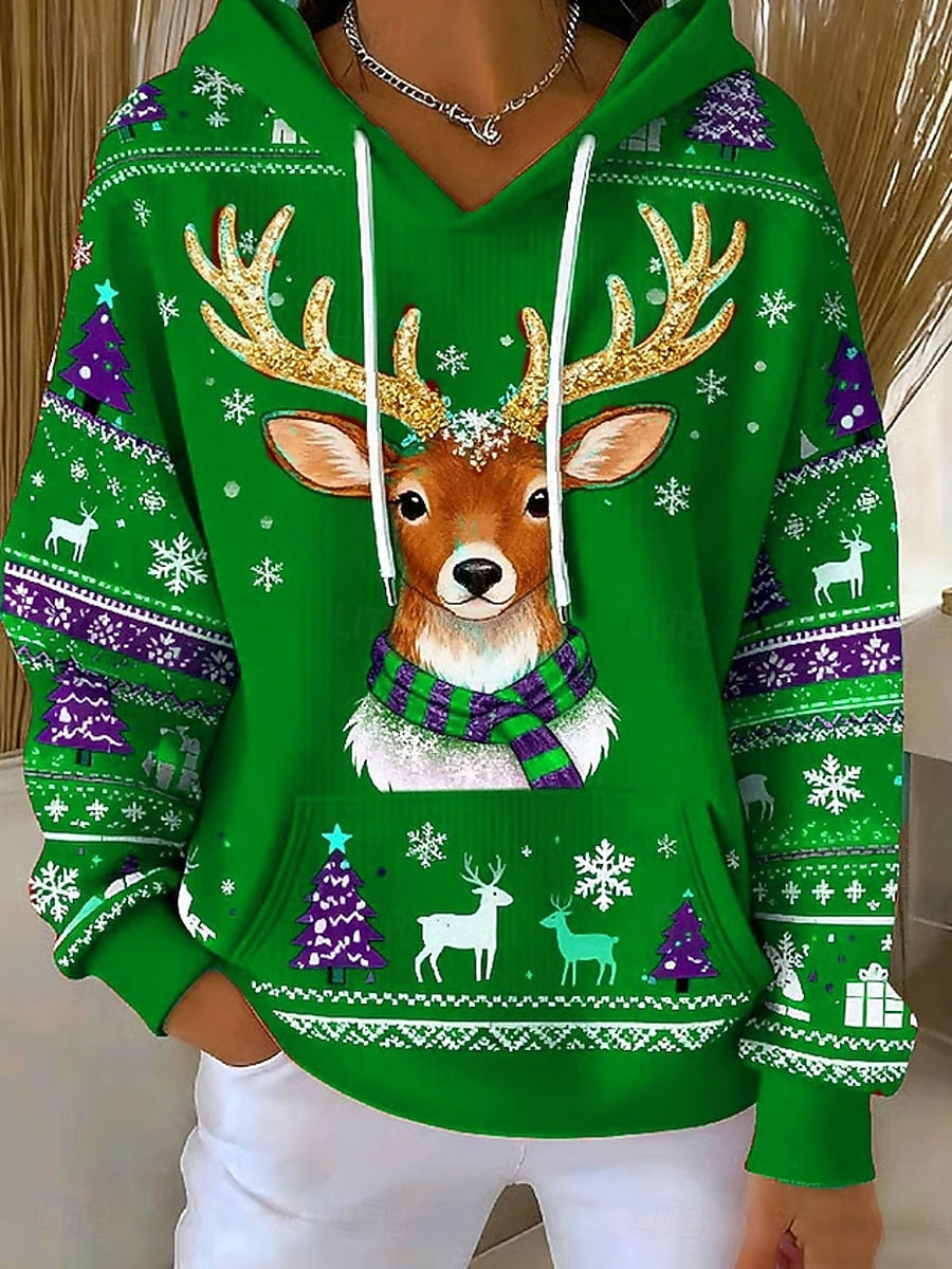 Women’s Christmas Vintage Graphic Hoodie