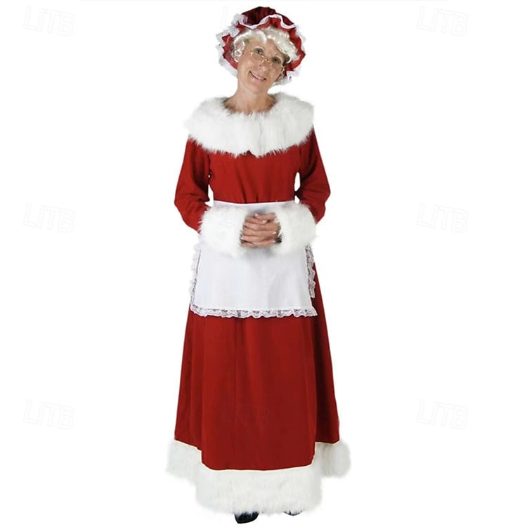 Women's Santa Claus Costume Dress Set – Mrs