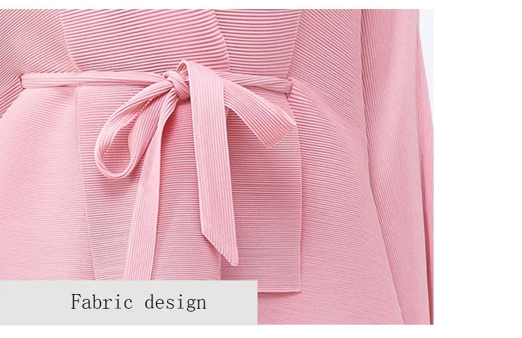 Elegant 2 Piece Pleated Skirt Outfit Set