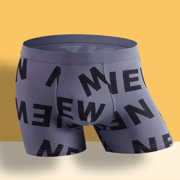 3Pcs Mens Printed U Convex Pouch Boxer Briefs