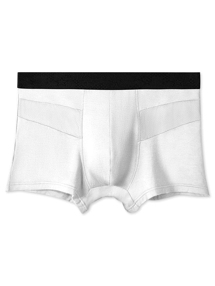 3 Pack Men's Breathable Splicing Mesh Trunks