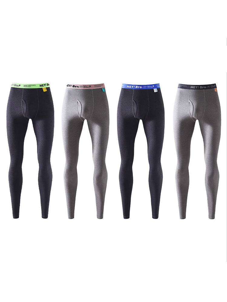 Men's Thermal Pants with Fleece Lining, Thickened Sports Base Layer Pants