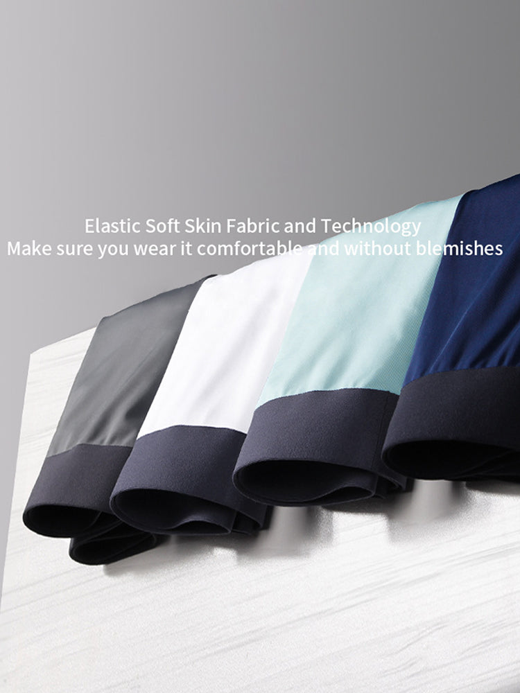 3 Pack Ice Silk Seamless Ultra-thin Men's Trunks