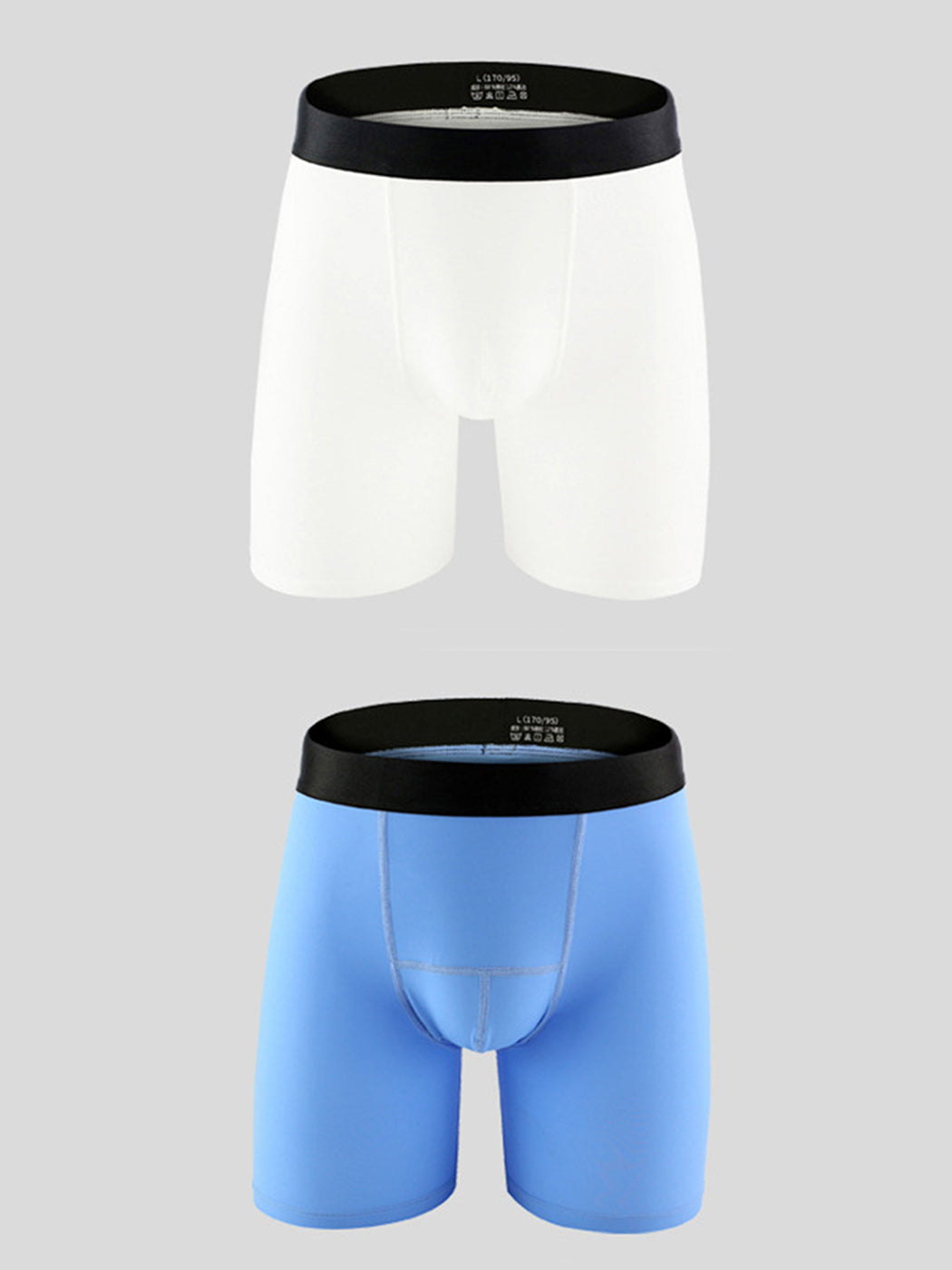 2 Pack Men's Compression Athletic Boxer Briefs