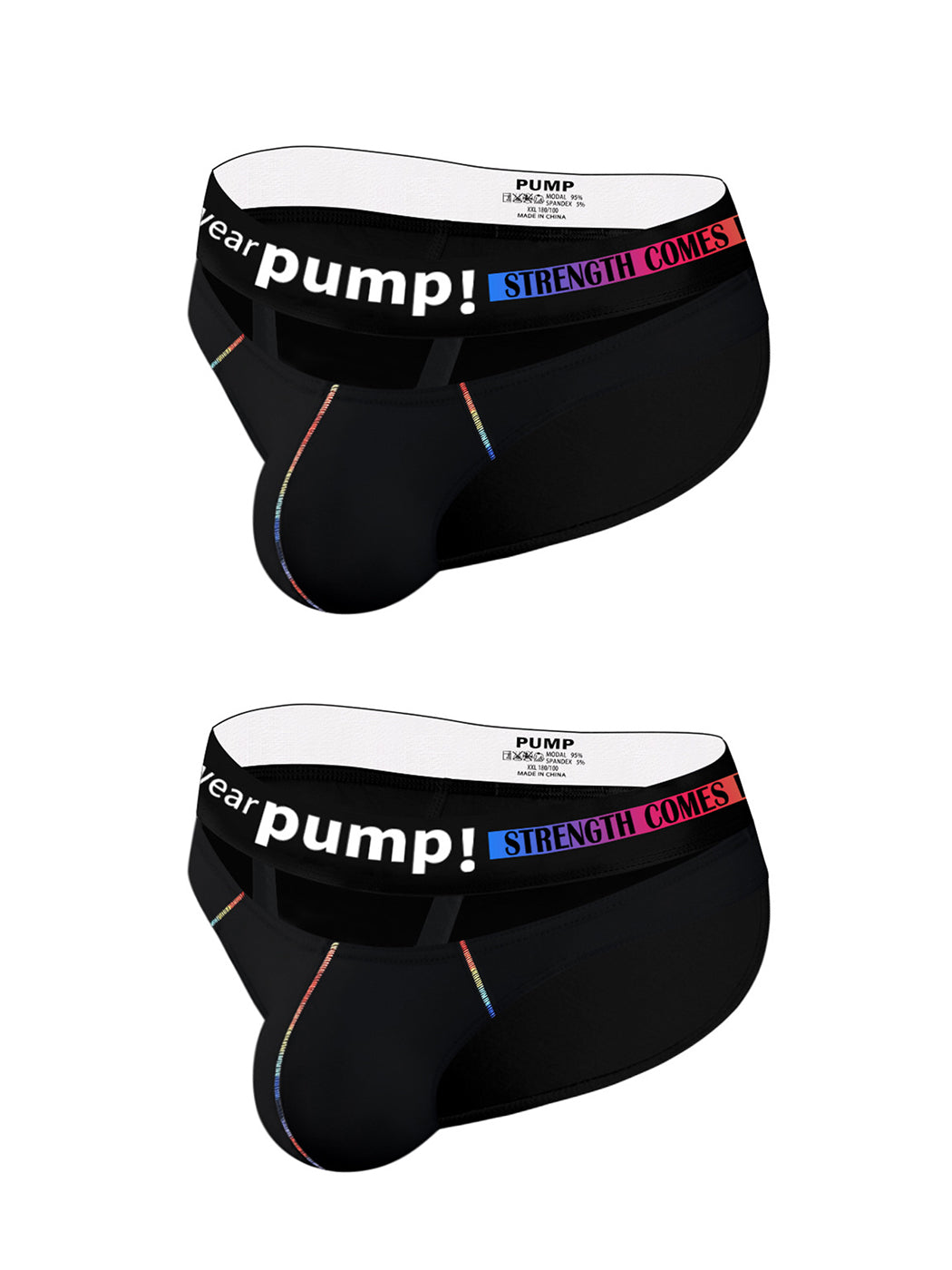 2 Pack Men's Sexy Low-rise Garter Briefs