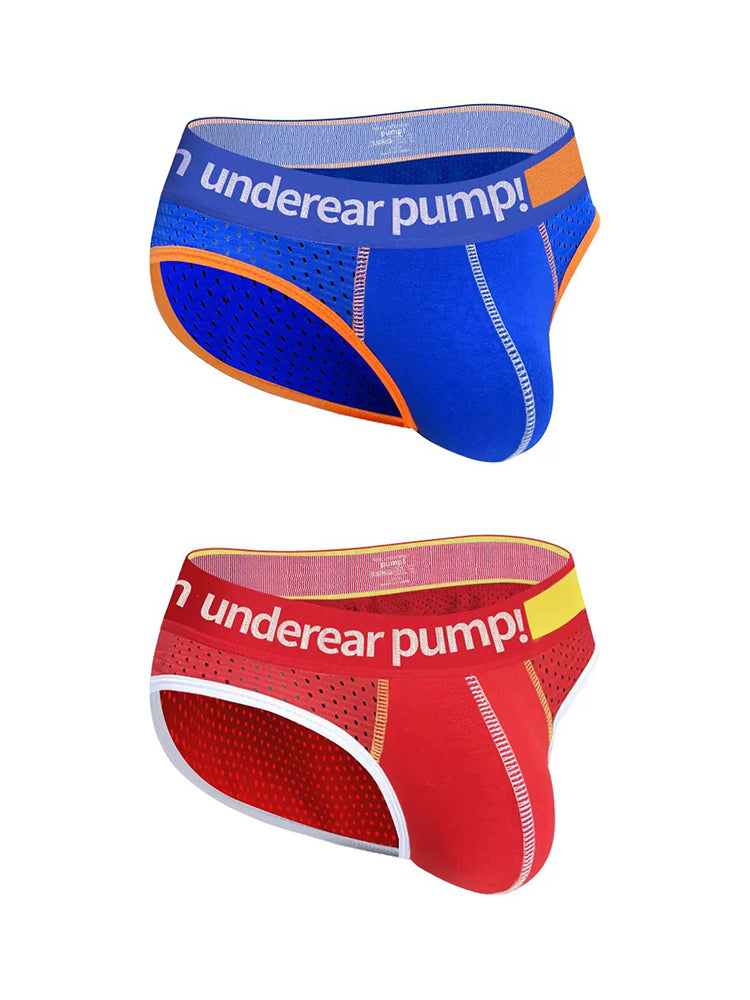 2 Pack Men's Middle-Rise Cotton Sexy Briefs