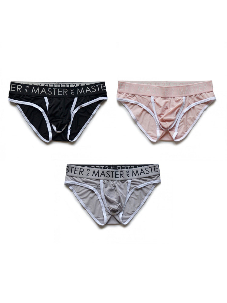 3 Pack Men's High Elasticity Quick-Dry Gun Egg Separation Wide Waist Briefs