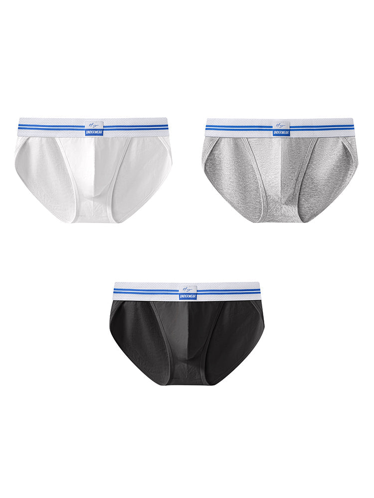 3-pack Men's Sexy High-cut Breathable Briefs