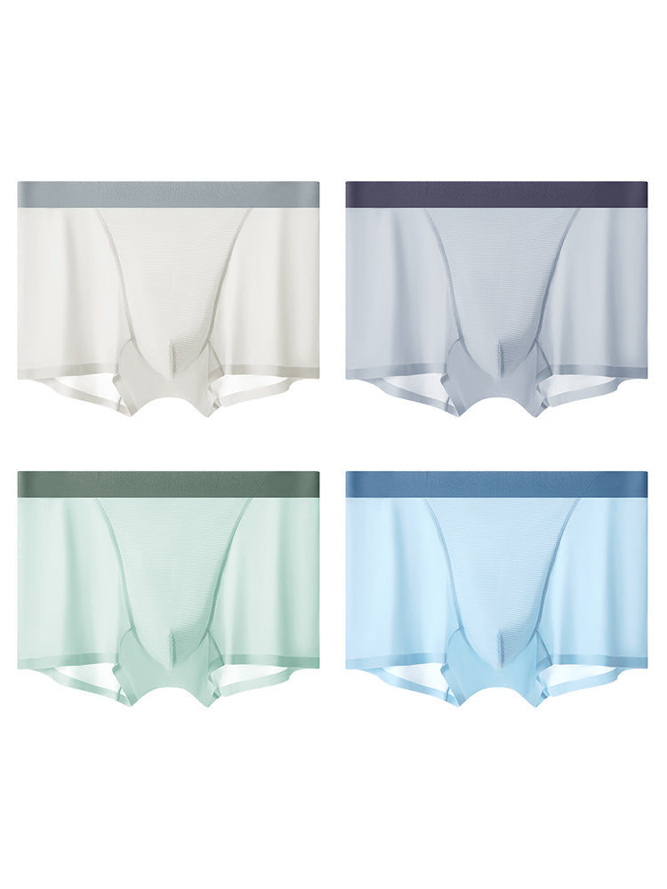 4 Pack Men's V-Cool Breathable Trunks