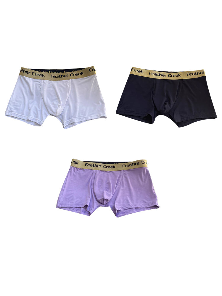 3 Pack Men's U-Shaped Large Pouch Breathable Comfortable Trunks