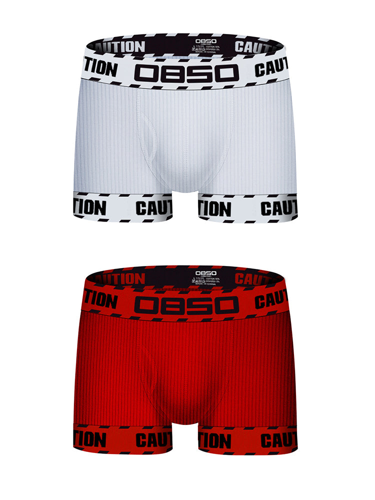 2 Pack Men's Breathable Cotton Performance Trunks