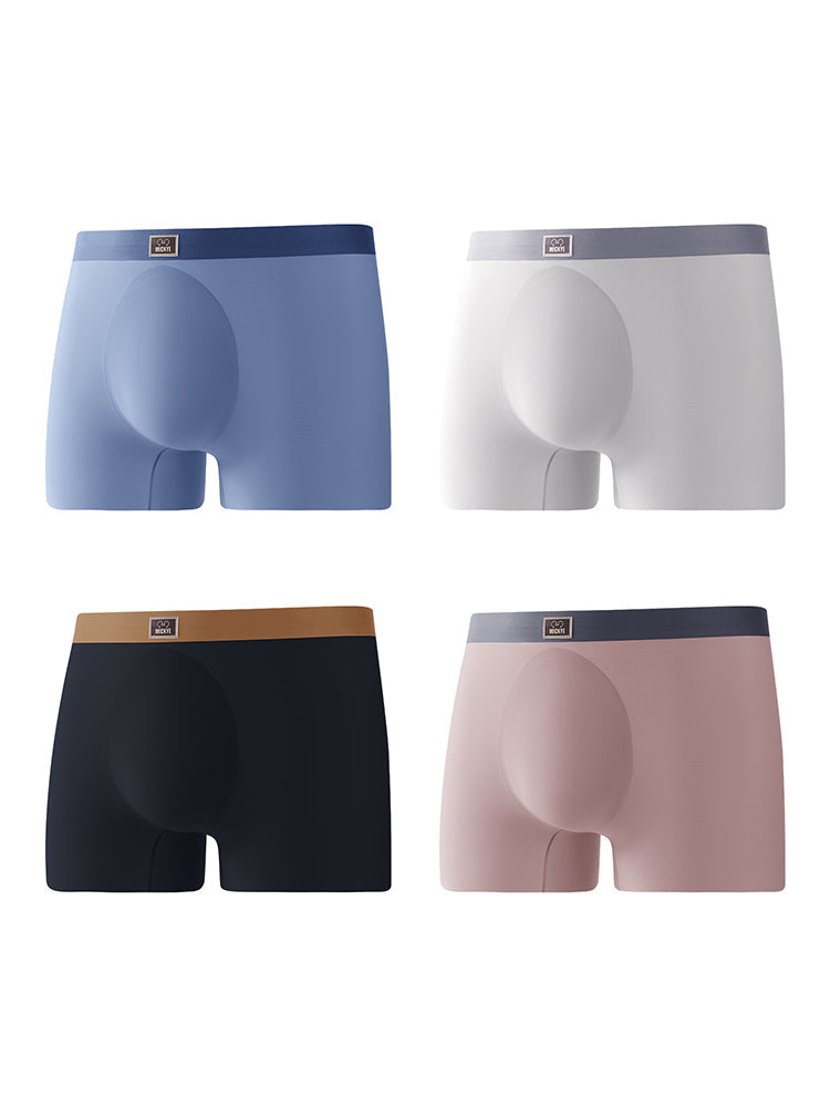 4 Pack Men's Seamless Antibacterial Boxers Briefs